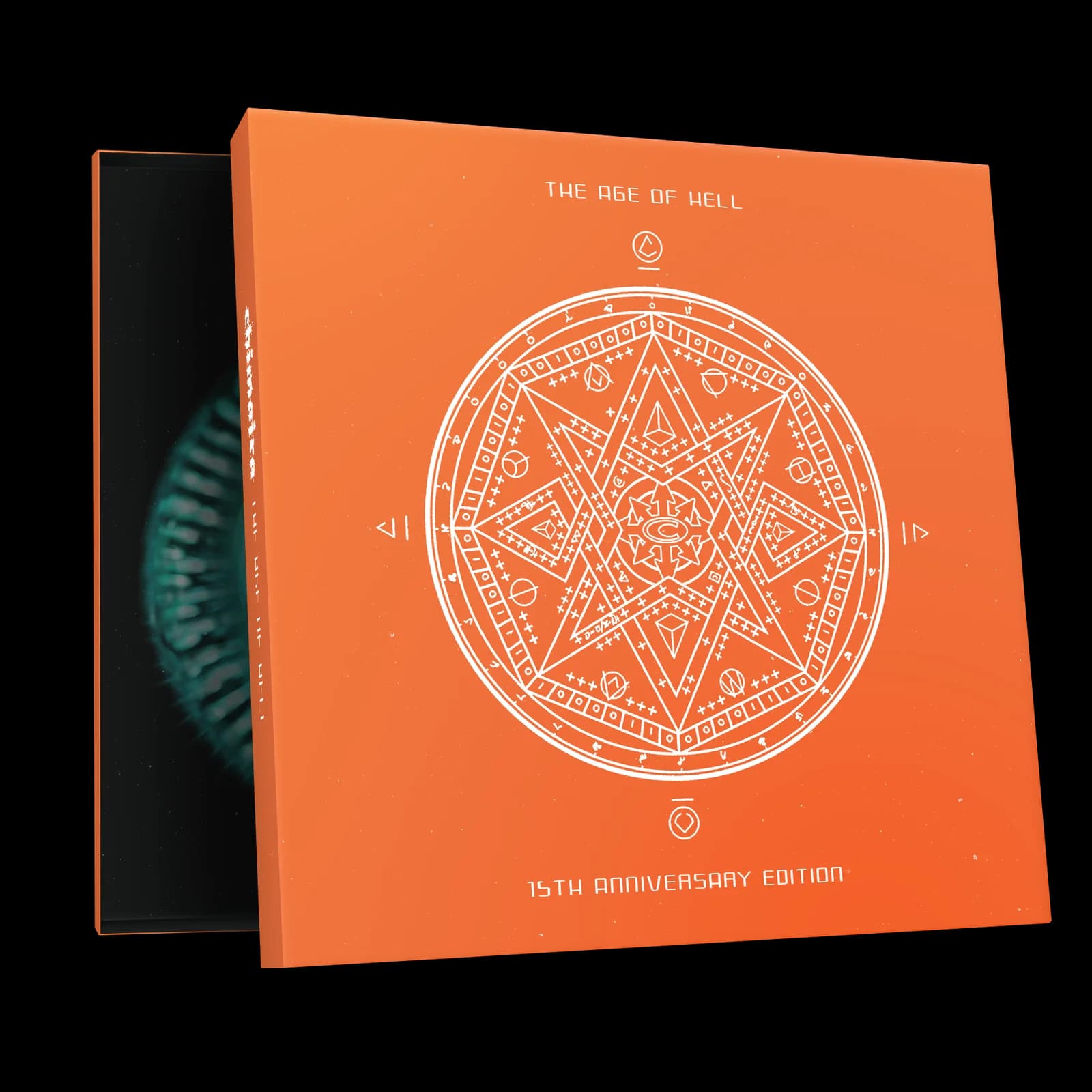 Chimaira The Age of Hell XV orange collector's box with sigil print