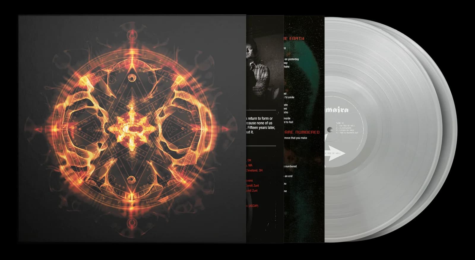 Chimaira The Age of Hell XV gatefold, open, with both chrome records